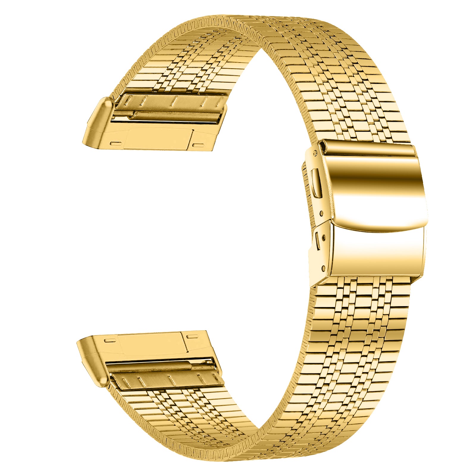 For Fitbit Versa 4 Sense 2 Stylish 5 Beads Stainless Steel Watch Band Replacement Wrist Strap For Fitbit Versa 4 Sense 2 Stylish 5 Beads Stainless Steel Watch Band Replacement Wrist Strap